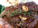 Cooking Class - Fine French Fare: sirloin steak with bordelaise sauce and mashed potatoes