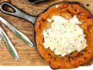 Online Cooking Class - Elevated Comfort Food for Holiday Entertaining: skillet cookie with cream and sprinkles