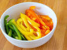 Cooking Class - New Orleans Creole Crash Course: sliced bell peppers