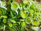 Cooking Class - Just What the Doctor Ordered in Cambridge: sliced leeks