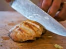 Cooking Class - Classic American Cuisine: slicing chicken