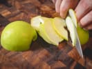 Cooking Class - American and Spanish Fusion: slicing green apples