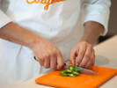 Cooking Class - Little Havana Favorites: slicing jalapenos