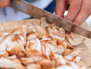 Cooking Class - Savory and Sweet Baking Workshop in Toronto: slicing mushrooms