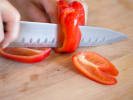 Cooking Class - Tex Mex Fiesta in Houston: slicing peppers
