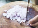 Cooking Class - Fundamentals of Classic French Cooking: slicing shallots