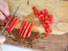 Cooking Class - Local Seasonal Fare: slicing tomatoes