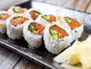Team Building Cooking Class - Trendy Sushi Creations in Boston Proper: spicy tuna roll with cucumber