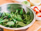 Cooking Class - The Perfect Pork Chop: spring leaves
