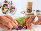 Online Cooking Class - Handmade Bubble Tea and Salad Rolls: spring rolls and boba tea