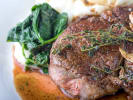 Team Building Cooking Class - An Italian Experience in San Francisco: steak with Spigarello greens