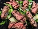 Cooking Class - Trattoria-Style Cooking - Date Night in Northern Virginia: sliced steak tagliata served with fresh arugula and shaved parmesan