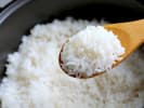 Cooking Class - Japanese Delights in Northern Virginia: steamed rice on a wooden spoon