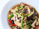 Cooking Class - Asian Vegetarian Favorites in East Bay: stir fried mushrooms