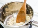 Cooking Class - An Intuitive Comfort Meal of the Five Tastes in Houston: stirring risotto