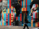 Food Tour - Immigrant Influence in Manhattan: street art mural on a food tour