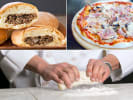 Team Building Cooking Class - Handmade Bread and Pizza in San Jose: stuffed bread rolls and pizza with chef making dough