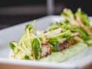 Cooking Class - A Twist on American Classics in Houston: sugar seared scallops
