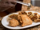 Cooking Class - Legendary Chicken and Waffles: syrup on waffles
