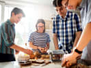 Cooking Class - Cooking Italian for Kids: teenage kids making pasta