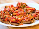 Cooking Class - Colorful Homemade Pasta in Marin County: tomato basil bruschetta