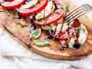 Cooking Class - Seasonal Vegetarian Fare: tomato mozzarella and balsamic caprese salad