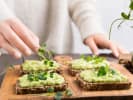 Online Cooking Class - From Seed to Plate: Grow Microgreens: topping breakfast toast with microgreens