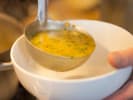 Cooking Class - Vegan Cooking in East Bay: ladling soup
