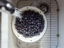 Cooking Class - All About Authentic Pasta: washing fresh blueberries