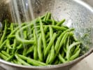 Cooking Class - Sunday Dinner on the French Riviera in Northern Virginia: fresh haricots verts rinsed in metal colander