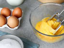 Cooking Class - Special Paella in Manhattan: whisking egg yolks and sugar