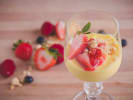 Cooking Class - Trattoria Handmade Pasta Secrets: zabaglione dessert with strawberry garnish
