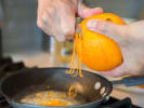 Cooking Class - Elegant Parisian Dinner in Northern Virginia: zesting orange peel for poaching pears