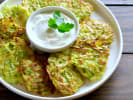 Cooking Class - Gourmet '90s-Inspired Small Bites in Brooklyn: zucchini and pea fritters