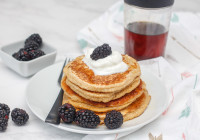 Oat Flour Pancakes Shot