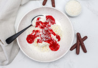 German Spaghetti Ice Cream Shot