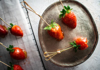 Candied Strawberries Shot