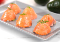 Smoked Salmon Sushi Shot