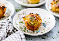 Cornbread Sausage Stuffing Bites Shot