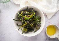 Blistered Shishito Peppers Shot