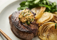 Cowboy Butter with Filet Mignon Shot