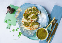 Grilled Cauliflower Steaks Shot