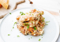 Garlic Parmesan Wings Shot