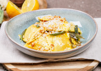 Butternut Squash Ravioli Sauce Shot