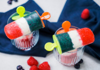 Red White and Blue Popsicles Shot