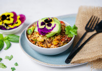 Rainbow Quinoa Bowl Shot