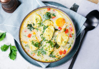 Chicken Tortellini Soup Shot