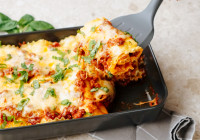 Lasagna Roll Ups Shot