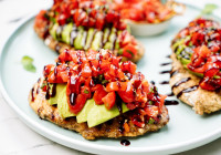 Bruschetta Chicken Shot