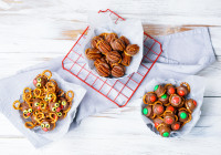 Rolo Pretzels Three Ways Shot